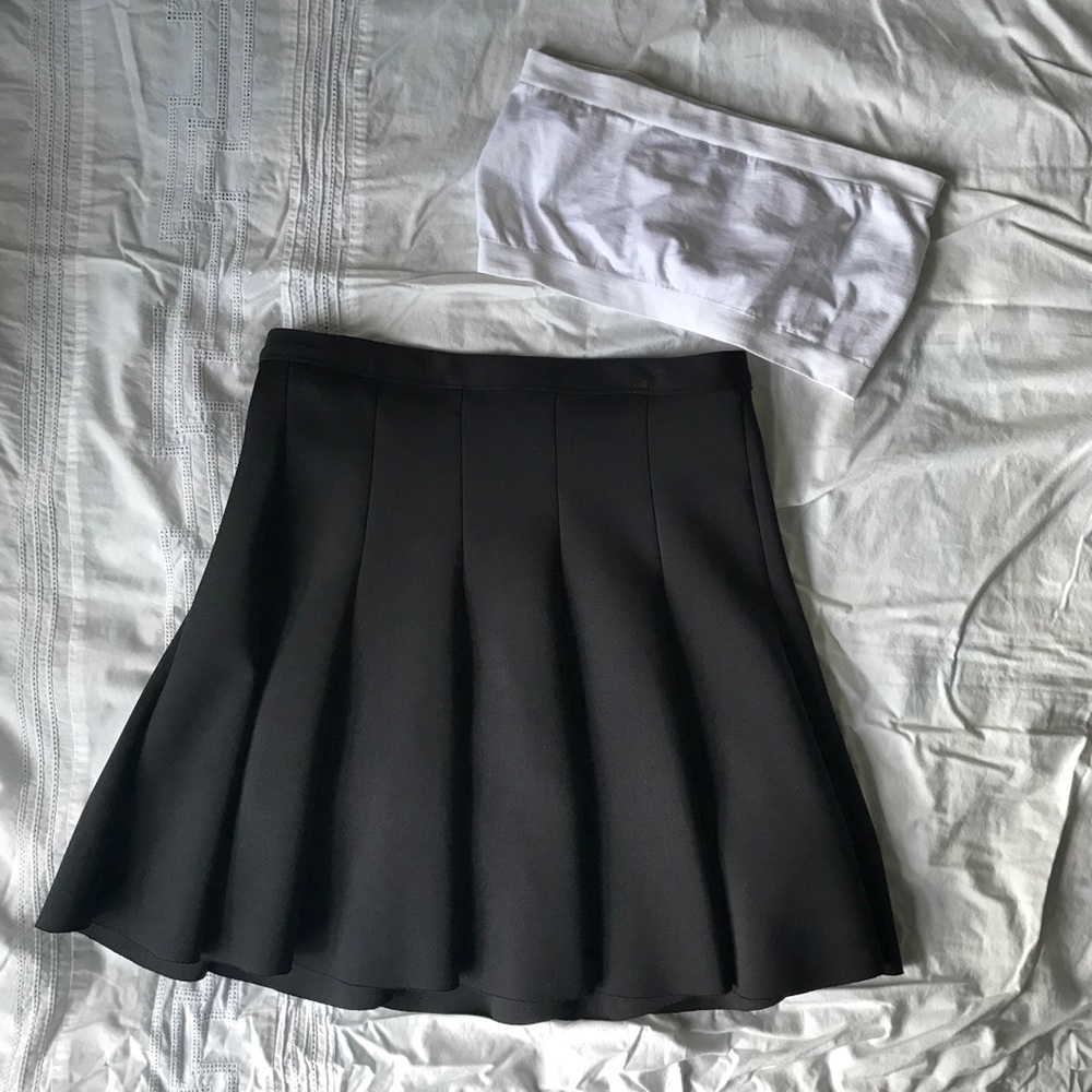 Black Abercrombie high waisted mini skirt